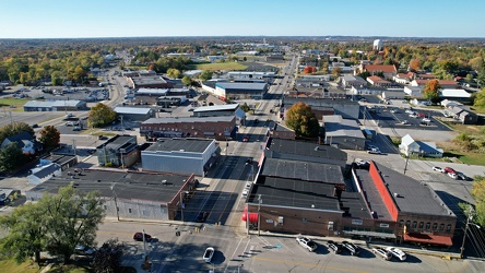 Aerial view of downtown Crossville, Tennessee [02]