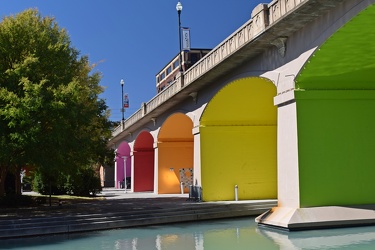 Bridge carrying Clinch Street over World's Fair Park