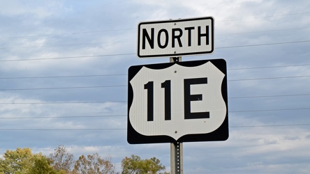 Sign for US Route 11E northbound [01]