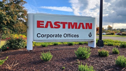 Sign at Eastman corporate offices