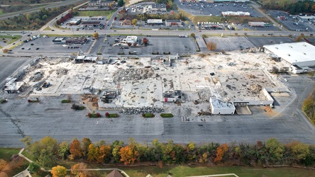 Staunton Mall demolition progress, October 2022 [12]