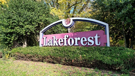 Lakeforest sign at Frederick Avenue and Montgomery Village Avenue