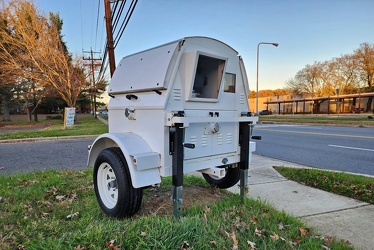 Portable speed camera on Allentown Road