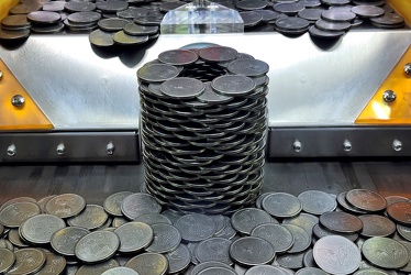 Coin tower at Dave & Buster's