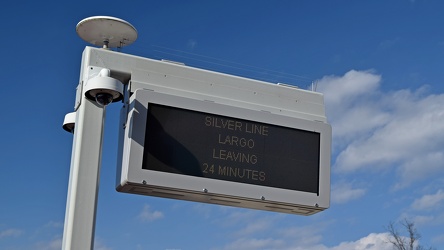 PIDS screen at Ashburn station