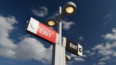 Exit signage at Ashburn station [02]