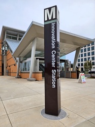 Innovation Center station entrance pylon