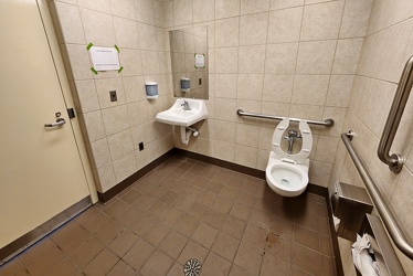 Customer restroom at Reston Town Center station