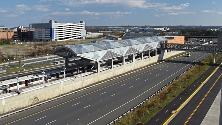 Ashburn station, viewed from the parking garage