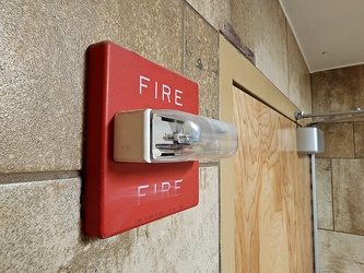 Fire alarm strobe at Home Depot in Harrisonburg