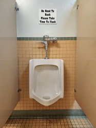 Urinal at Roanoke Valley Harley-Davidson