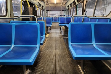 Interior of former Altoona Metro Transit bus 161