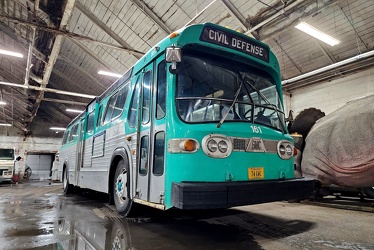 Former Altoona Metro Transit bus 161 at the Virginia Fire Museum