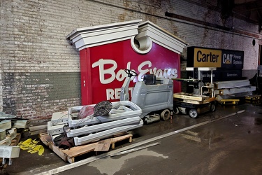 Former Bob Evans signage at the Virginia Fire Museum [01]