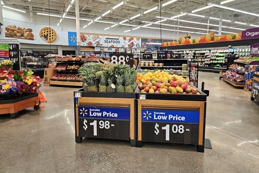 Produce department at Walmart in Waynesboro, Virginia