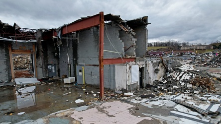 Staunton Mall demolition progress, December 2022 [12]