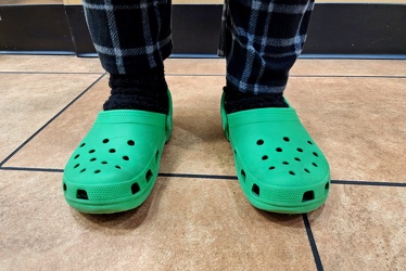 Crocs with slipper socks