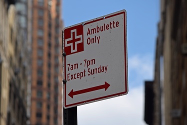 Ambulette parking only