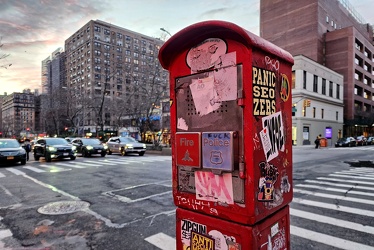 Fire and police call box at West 112th Street and Broadway [01]