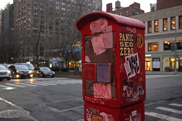 Fire and police call box at West 112th Street and Broadway [02]