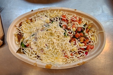 Burrito bowl at Chipotle