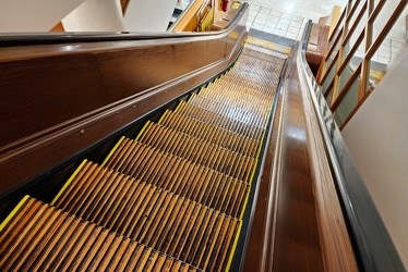 Wooden escalator at Macy's New York City store [10]