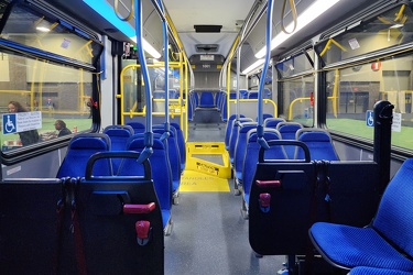 Interior of WMATA bus 1001