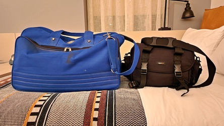 My luggage at the Moxy