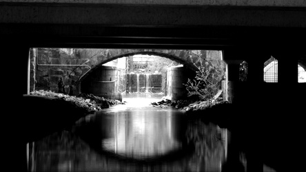 Canal beneath former Reynolds Wrap building