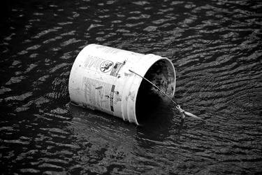 Bucket in the canal