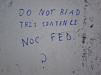 "Do not read this sentence"