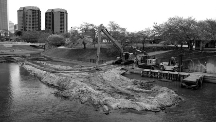 Construction in the canal