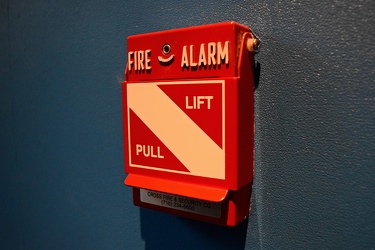 Fire alarm pull station at the Aloft New York Brooklyn [03]