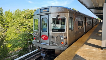 PATCO railcar 1086 at Lindenwold