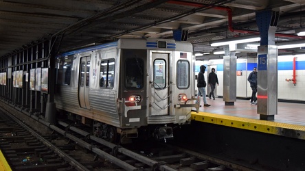 Train at 15th Street station