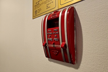 Fire alarm pull station at Ottawa Marriott Hotel [04]