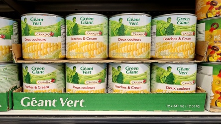 Green Giant corn at Loblaws