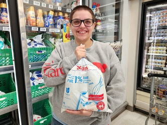 Bagged milk at Loblaws