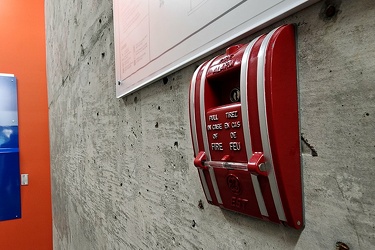 Fire alarm pull station at Gatineau Sports Center [01]