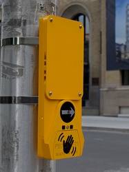 Pedestrian signal call sensor at Metcalfe and Nepean Streets [01]