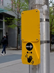 Pedestrian signal call sensor at Metcalfe and Nepean Streets [02]