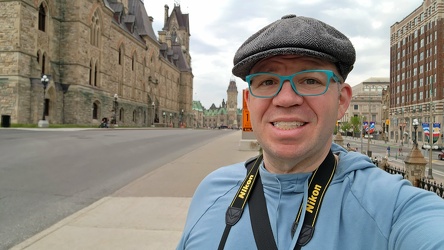 Selfie in front of the West Block [03]