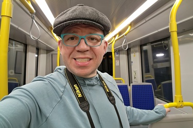 Selfie on OC Transpo railcar 1156 [02]