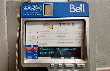 Bell Canada payphone at West Park Bowling [05]