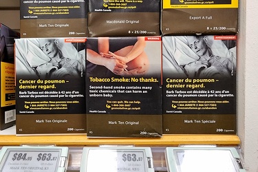 Cigarettes at Thousand Islands duty free store, Canadian side [04]