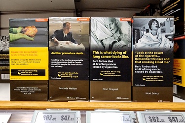 Cigarettes at Thousand Islands duty free store, Canadian side [03]