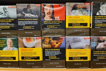 Cigarettes at Thousand Islands duty free store, Canadian side [02]