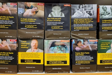 Cigarettes at Thousand Islands duty free store, Canadian side [01]