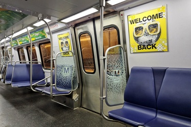 Interior of WMATA railcar 7558