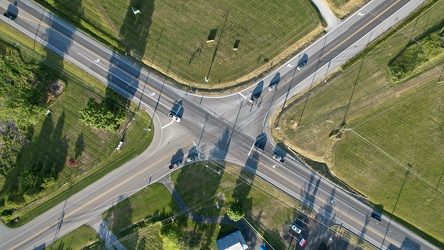 Intersection of Maryland Routes 64 and 77 in Smithsburg, Maryland